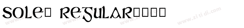 Soleá Regular字体转换